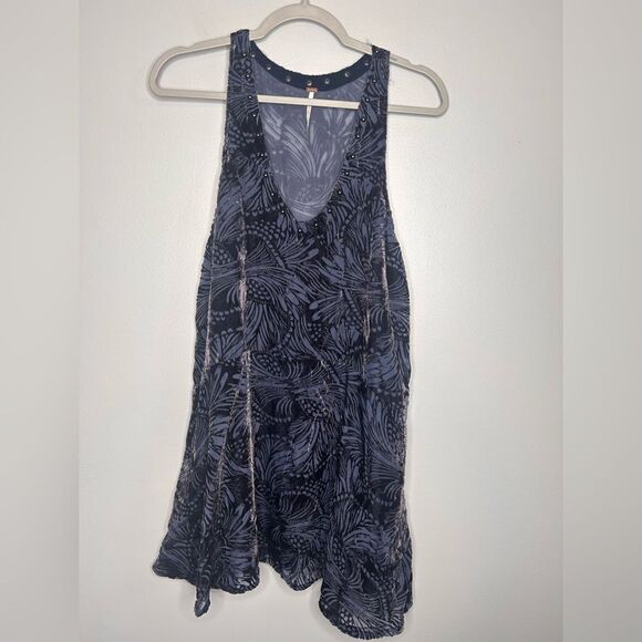 Free People Elie Burnout Velvet Mini Dress - Picture 3 of 5